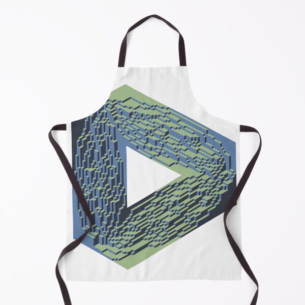 Item preview, Impossible Triangle — Nordic Blue Calm Isometric Cubes designed and sold by tilinger.