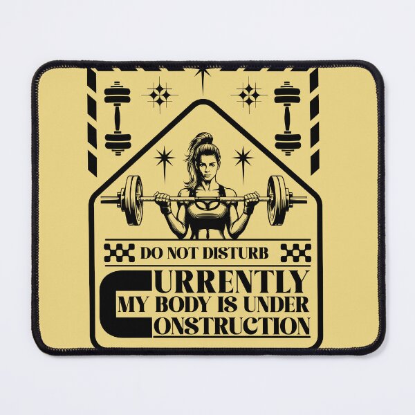 Item preview, Body Under Construction - Female Lifter Gym Motivation designed and sold by Abaseen.