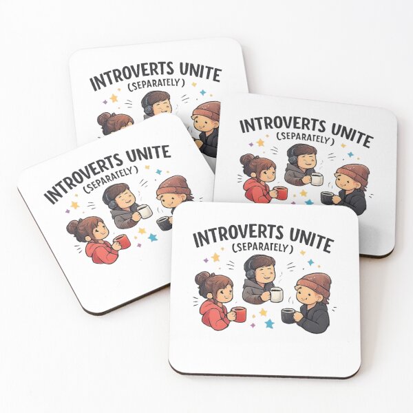 Item preview, Introverts Unite (Separately) – Funny Introvert Humor Design designed and sold by OutofOfficeWear.