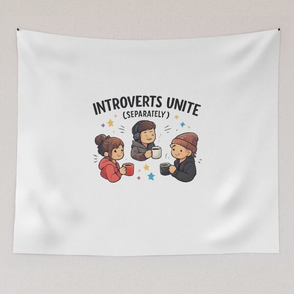 Item preview, Introverts Unite (Separately) – Funny Introvert Humor Design designed and sold by OutofOfficeWear.
