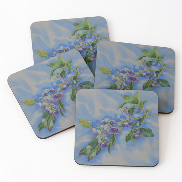 Item preview, Elegant Blueberry watercolor painting  designed and sold by hollycooper.
