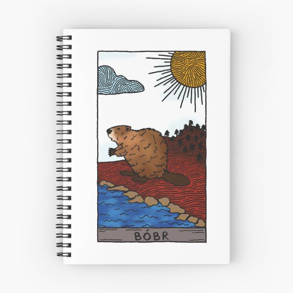 Item preview, Bobr polish beaver meme tarot card sticker designed and sold by fafdigitalart.