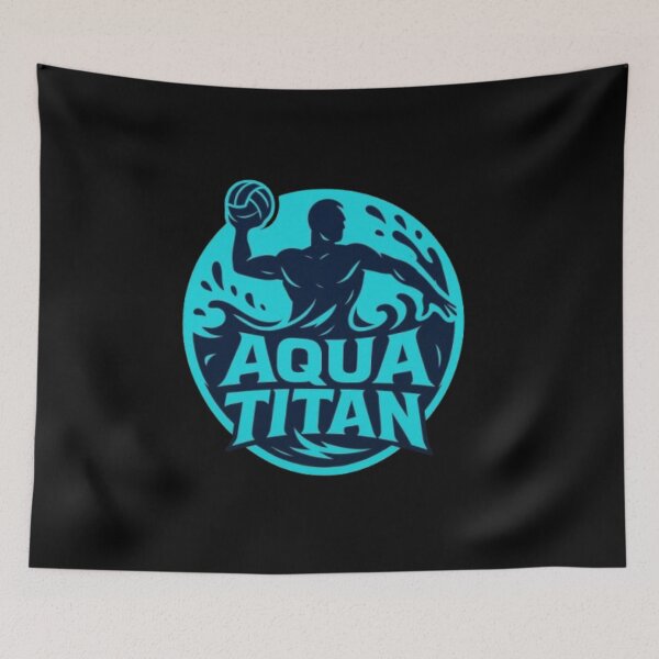 Item preview, Aqua Titan – Water Polo Design | Waterpolo Player, Pool Sport & Competitive Team designed and sold by Typologystudios.