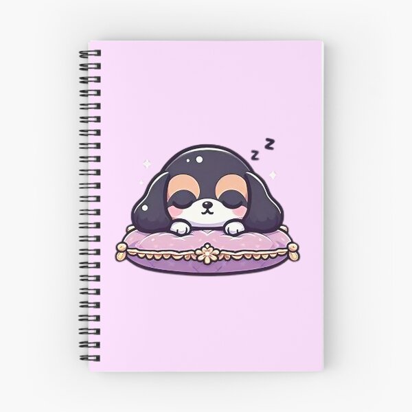 Item preview, Kawaii Sleeping English Toy Spaniel - Cute Dog on Pillow designed and sold by GREENZ0NE.