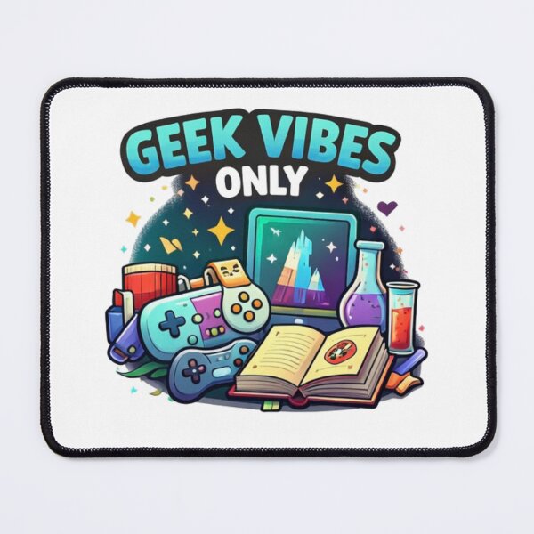 Item preview, Geek Vibes Only – Cute Gamer & Nerd Culture Design designed and sold by OutofOfficeWear.