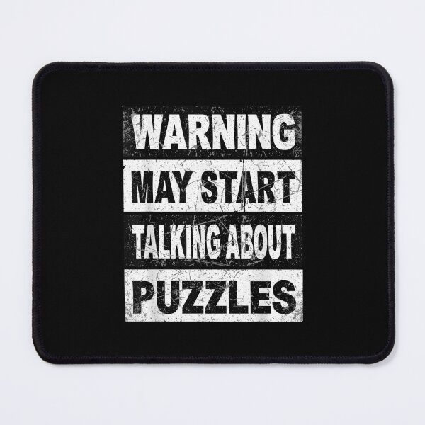 Item preview, Warning May Start Talking About Puzzles Puzzle Lover Gift designed and sold by CORJIDOG-ART.