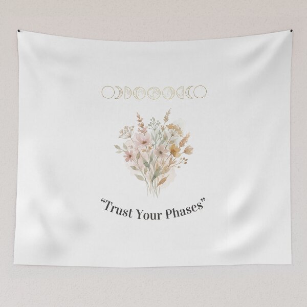 Item preview, Trust Your Phases Watercolor Moons designed and sold by DenBox.