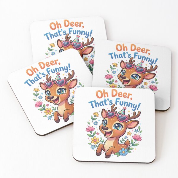 Item preview, Ohh Deer That’s Funny! Cute Cartoon Deer designed and sold by DenBox.