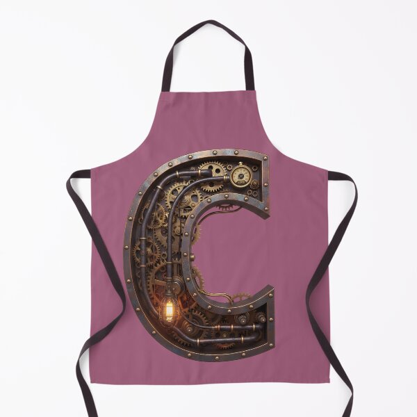 Item preview, Steampunk Initial C - Mechanical Gear Monogram Letter designed and sold by The Visual Syllabus.