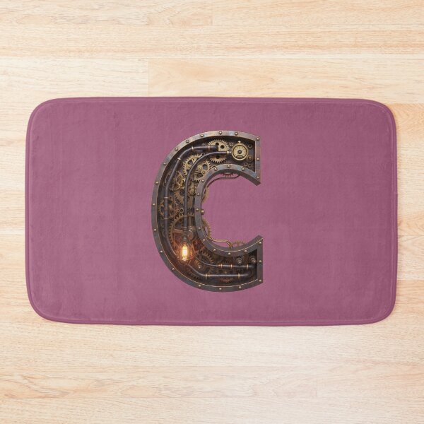 Item preview, Steampunk Initial C - Mechanical Gear Monogram Letter designed and sold by The Visual Syllabus.