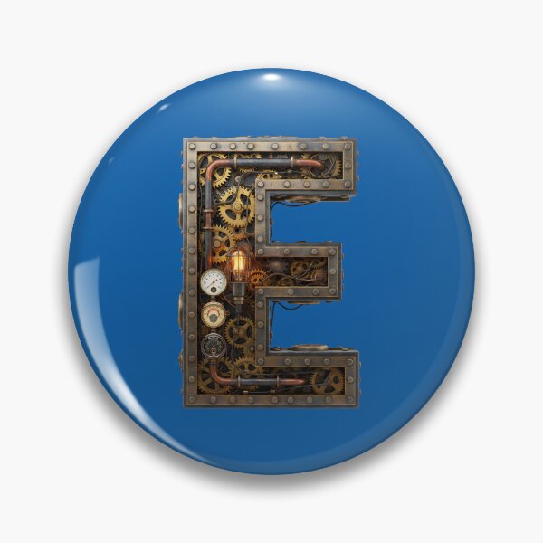 Item preview, Steampunk Letter E - Mechanical Gear Alphabet Initial, Vintage Industrial Monogram designed and sold by The Visual Syllabus.