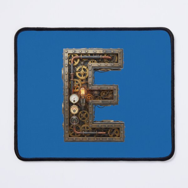 Item preview, Steampunk Letter E - Mechanical Gear Alphabet Initial, Vintage Industrial Monogram designed and sold by The Visual Syllabus.