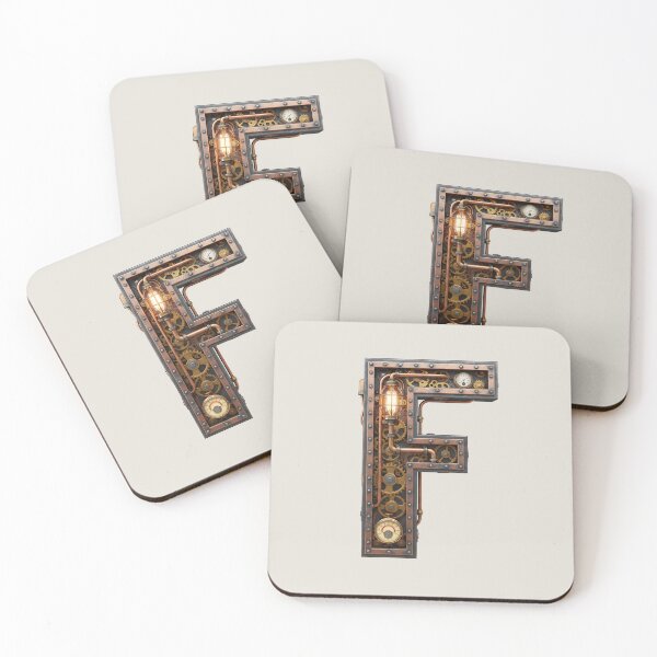 Item preview, Steampunk Initial F - Mechanical Gear Monogram Letter designed and sold by The Visual Syllabus.