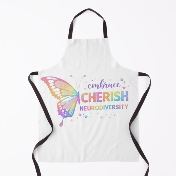 Item preview, Embrace Cherish Neurodiversity – Rainbow Butterfly Autism Acceptance Design designed and sold by DesignNadine.
