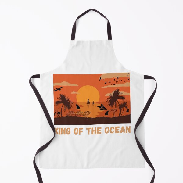 Item preview, King of the Ocean Vintage Shark Retro Marine Wildlife Royal Predator Design designed and sold by KapiPrint.