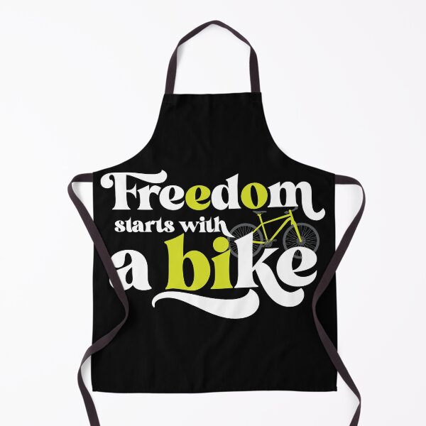 Item preview, Freedom Starts With A Bike - Minimalist Retro Cycling Quote designed and sold by ChainPower.