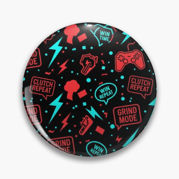 Item preview, Grind Mode Gamer Pattern designed and sold by StickVerse by Owais.