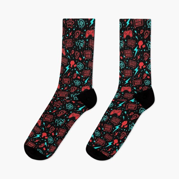Item preview, Grind Mode Gamer Pattern designed and sold by StickVerse by Owais.