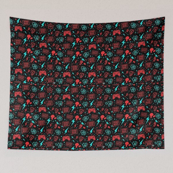 Item preview, Grind Mode Gamer Pattern designed and sold by StickVerse by Owais.