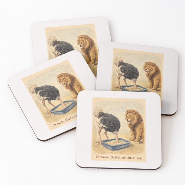 Item preview, The Lion and The Ostrich designed and sold by halibutgoatramb.