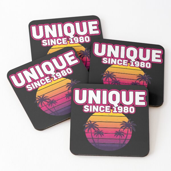 Item preview, Unique Since 1980 – Retro Sunset Palm Tree Design for 80s Fans designed and sold by Fuechse.