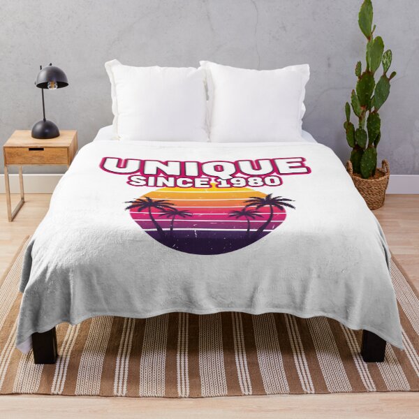 Item preview, Unique Since 1980 – Retro Sunset Palm Tree Design for 80s Fans designed and sold by Fuechse.
