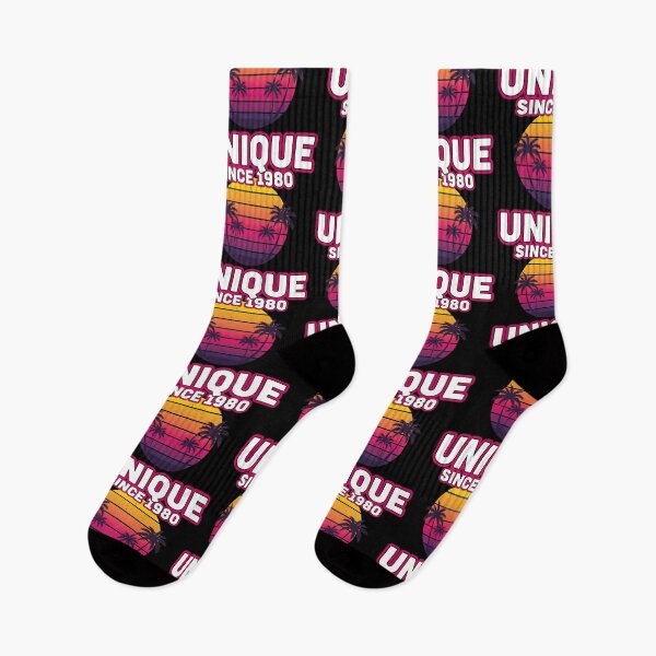 Item preview, Unique Since 1980 – Retro Sunset Palm Tree Design for 80s Fans designed and sold by Fuechse.