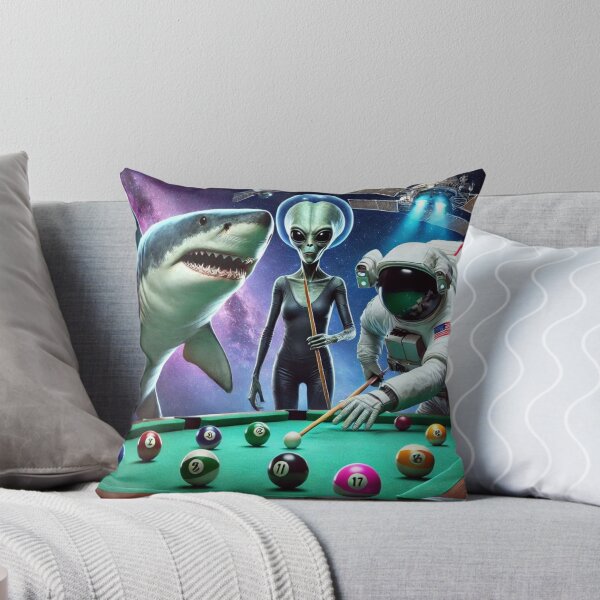 Item preview, Space Pool Party – Astronaut, Alien & Shark designed and sold by Dogandesighn.