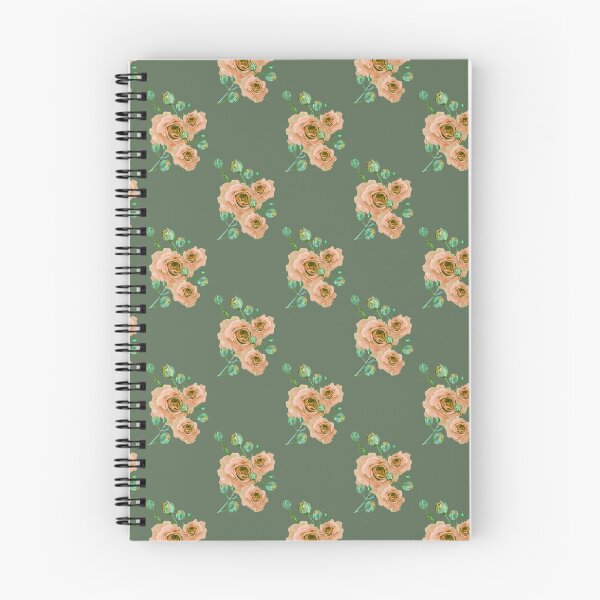 Item preview, Peach Rose on Olive Green designed and sold by TerryFarrow4.