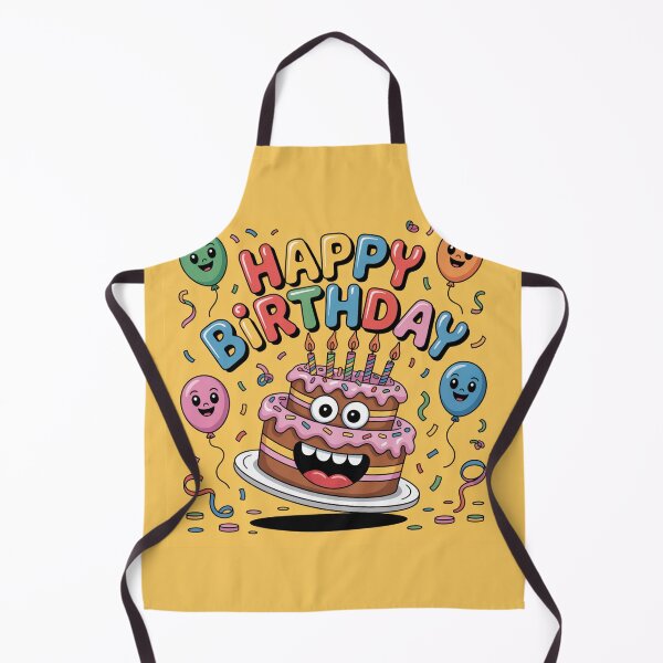 Item preview, Happy Birthday Monster Cake – Cute Dancing Party Vibes designed and sold by Midnight Veil Designs.