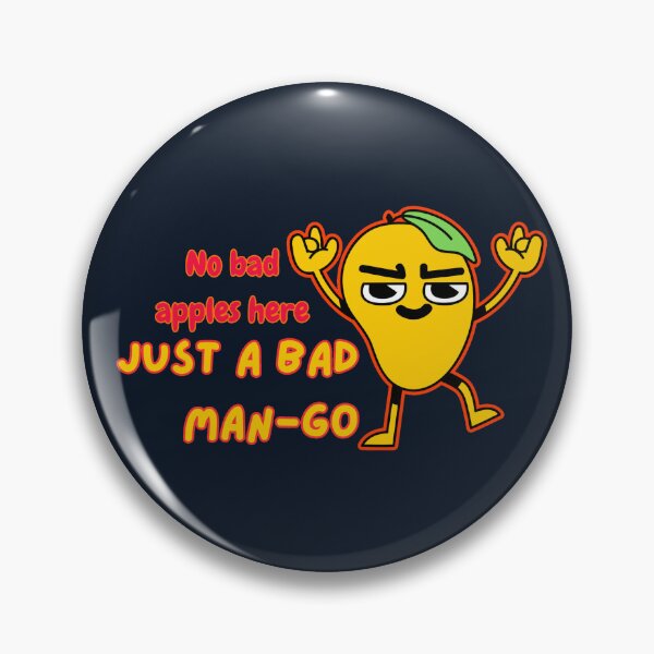 Item preview, Just a Bad Mango No Bad Apples Pun Art designed and sold by The-Melon-Cart.