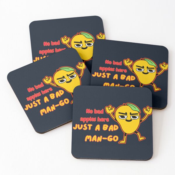 Item preview, Just a Bad Mango No Bad Apples Pun Art designed and sold by The-Melon-Cart.