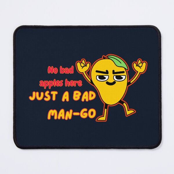 Item preview, Just a Bad Mango No Bad Apples Pun Art designed and sold by The-Melon-Cart.