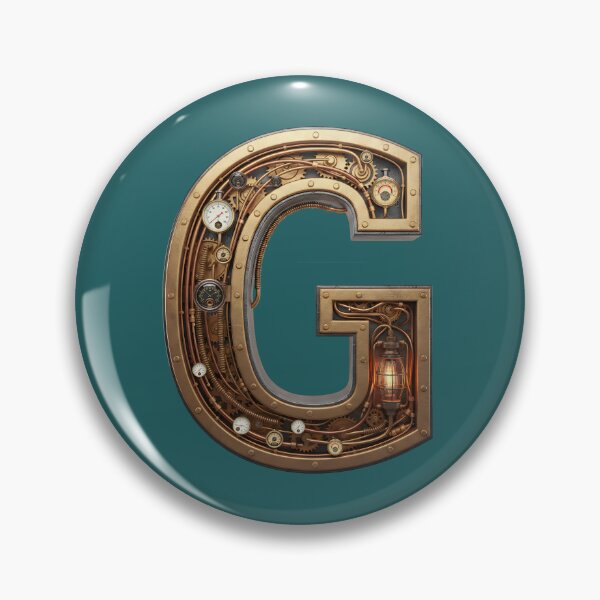 Item preview, Steampunk Letter G - Mechanical Gear Alphabet Initial, Vintage Industrial Monogram designed and sold by The Visual Syllabus.