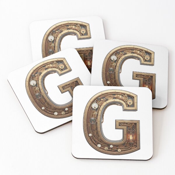 Item preview, Steampunk Letter G - Mechanical Gear Alphabet Initial, Vintage Industrial Monogram designed and sold by The Visual Syllabus.