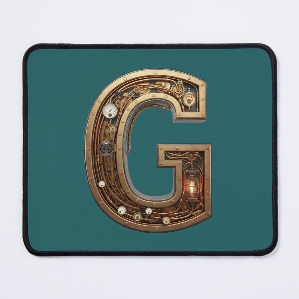 Item preview, Steampunk Letter G - Mechanical Gear Alphabet Initial, Vintage Industrial Monogram designed and sold by The Visual Syllabus.