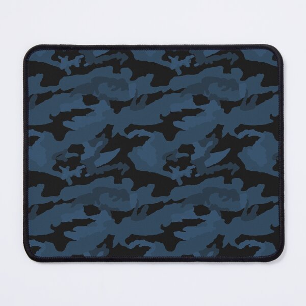 Item preview, Blue And Black Tactical Camo Seamless Pattern designed and sold by pattern-archive.