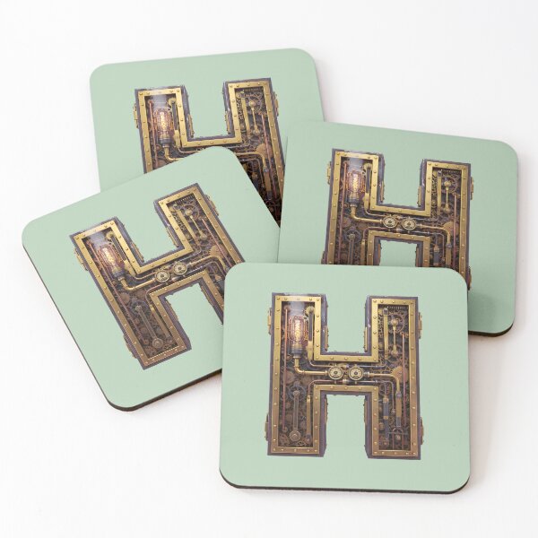 Item preview, Steampunk Initial H - Mechanical Gear Monogram Letter designed and sold by The Visual Syllabus.