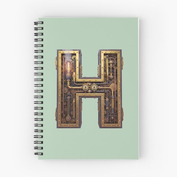 Item preview, Steampunk Initial H - Mechanical Gear Monogram Letter designed and sold by The Visual Syllabus.