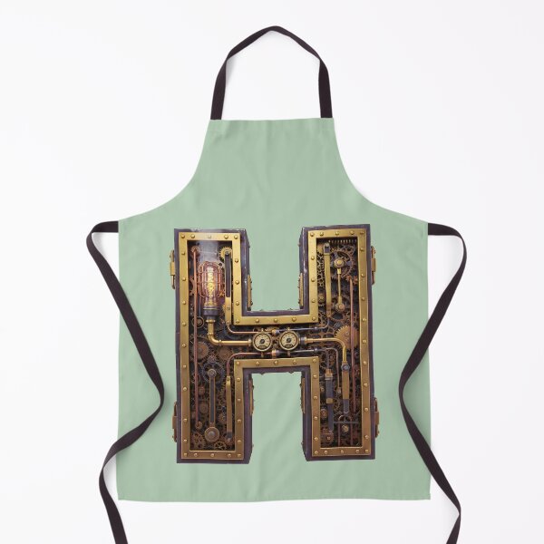 Item preview, Steampunk Initial H - Mechanical Gear Monogram Letter designed and sold by The Visual Syllabus.