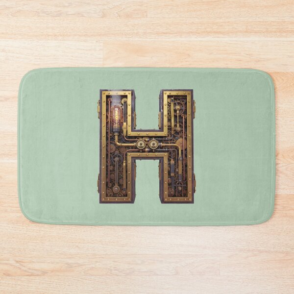 Item preview, Steampunk Initial H - Mechanical Gear Monogram Letter designed and sold by The Visual Syllabus.