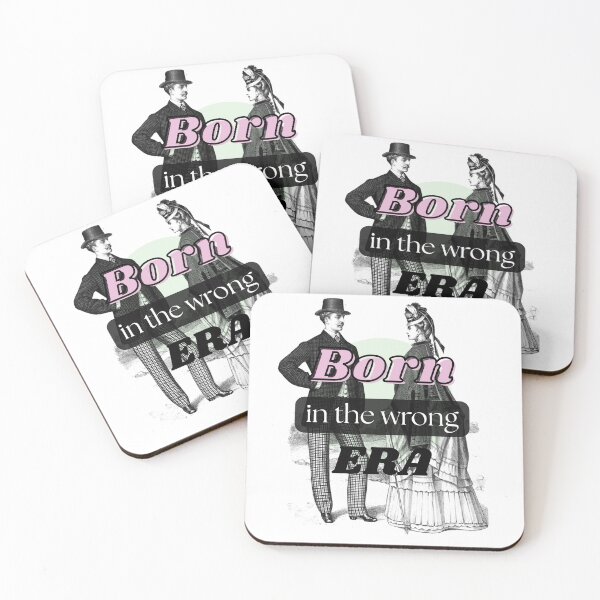 Item preview, Born in the Wrong Era – Vintage Nostalgic Old Soul Quote Design designed and sold by OutofOfficeWear.