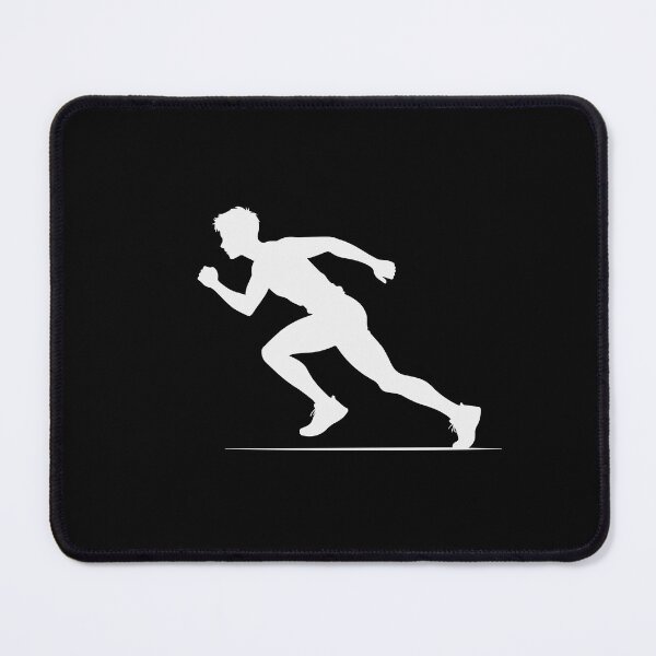 Item preview, Running Athlete Silhouette – Speed Motion Design designed and sold by BrushRushX.