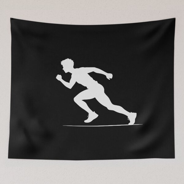 Item preview, Running Athlete Silhouette – Speed Motion Design designed and sold by BrushRushX.