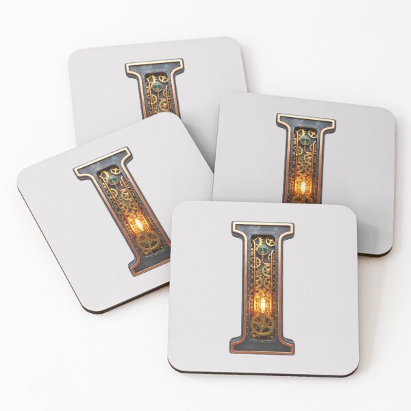 Item preview, Steampunk Initial I - Mechanical Gear Monogram Letter designed and sold by The Visual Syllabus.