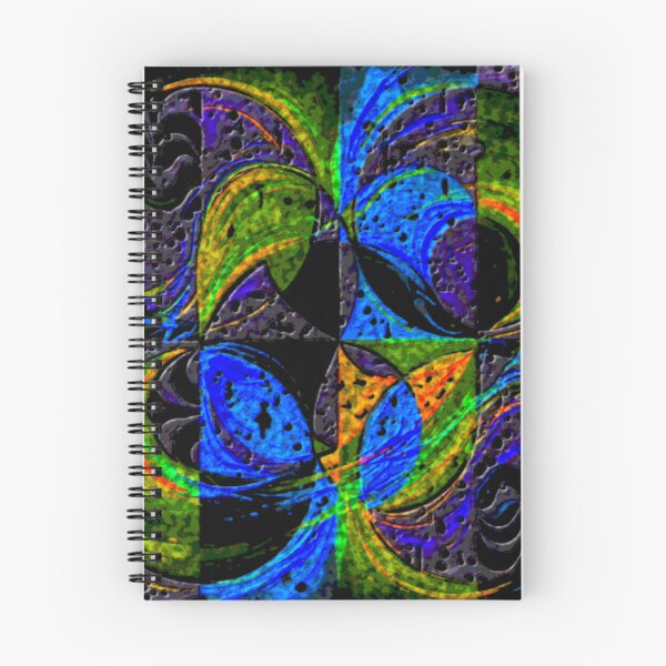 Item preview, zodiac energy wheel dark turbulent colorful geometric abstract design designed and sold by SmashingDeals.