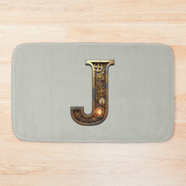 Item preview, Steampunk Letter J - Mechanical Gear Alphabet Initial, Vintage Industrial Monogram designed and sold by The Visual Syllabus.