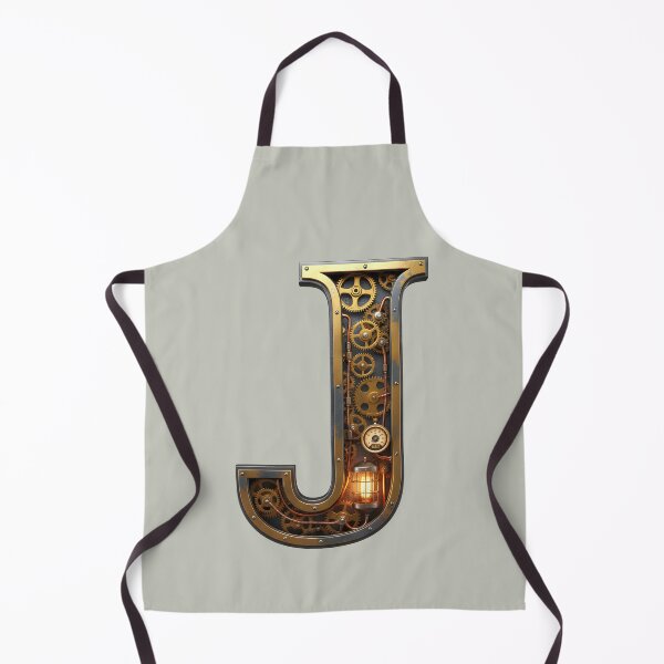 Item preview, Steampunk Letter J - Mechanical Gear Alphabet Initial, Vintage Industrial Monogram designed and sold by The Visual Syllabus.