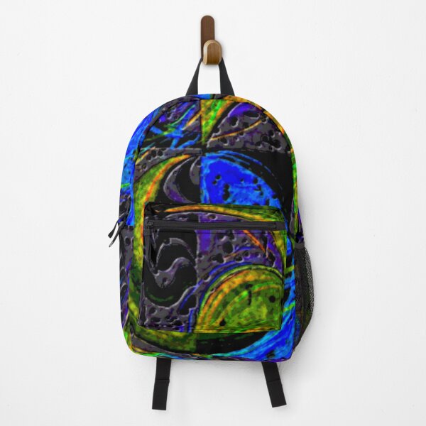 Item preview, zodiac energy wheel dark turbulent colorful geometric abstract design designed and sold by SmashingDeals.