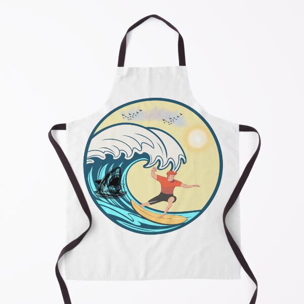 Item preview, Ocean Survivor Vintage Shark Retro Marine Adventure Predator Design designed and sold by KapiPrint.